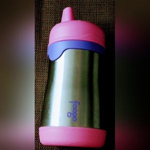 Foogoo Thermos Vacuum Insulated Stainless Steel 10-Oz Hard Spout Sippy Cup
